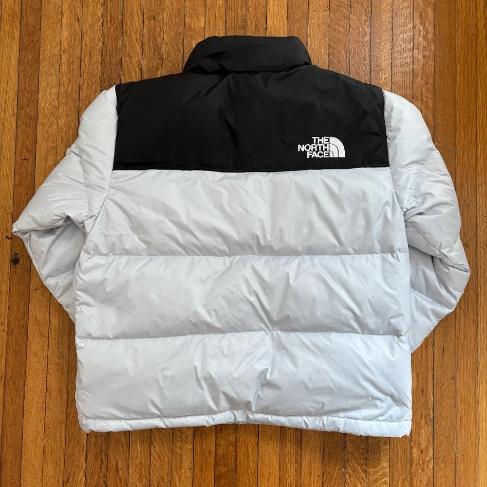 NORTH FACE 700 DOWN NUPTSE JACKET AUTHENTICATED WOMANS LARGE NWT MYSTIC HAZE - Picture 2 of 2